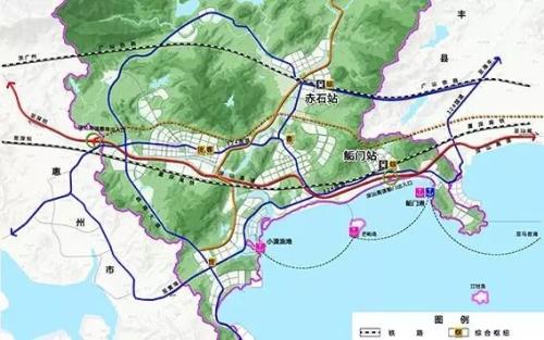 深汕特别合作区利用东部沿海高速,深汕高速.潮莞高速,324国道.