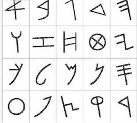 而腓尼基字母则是公元前15世纪在古埃及人创造的一种象形文字