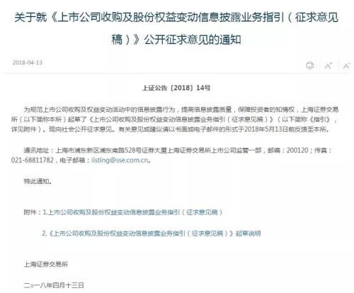 重磅！沪深交易所规定举牌后披露间隔从5%缩至1%，明确资管产品权益归属