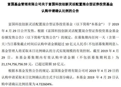 不足5%！科创板基金刷新史上最低配售比