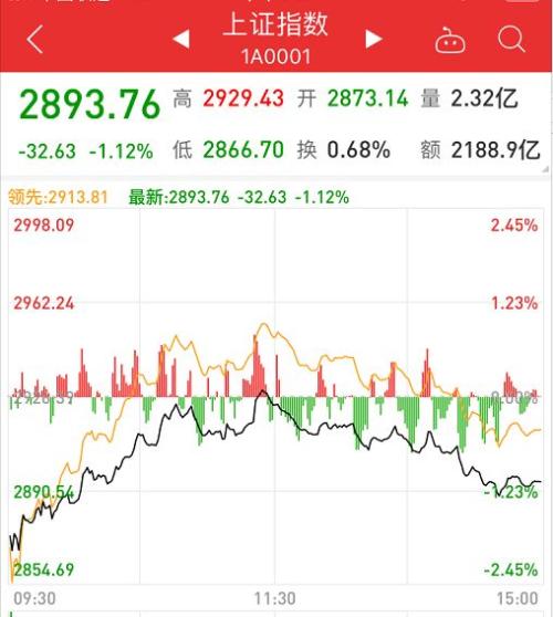 全球普跌，A股未创奇迹！大盘倒V失守2900点，猪肉股跌下风口，北上资金近1月净卖超300亿！