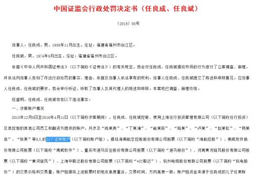 罚没2.65亿元！操纵45个账户获利6618.99万，证监会重罚配资公司操纵股价案