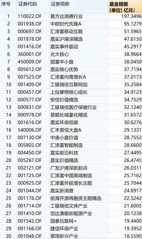 卖啥基金可以上规模?
