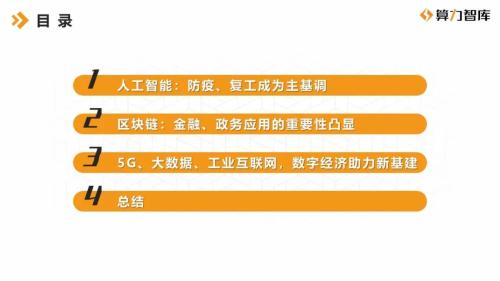 机器人防疫警察登场，北京上线区块链债权融资平台，2020年Q1数字经济产业应用报告出炉|算力微研报