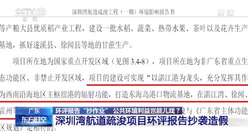 连名字都抄？！深圳某项目环评报告竟出现35次“湛江”