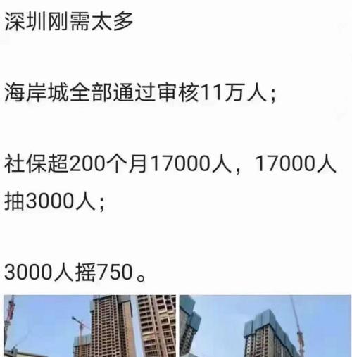深圳11万人抢700套房？假的！