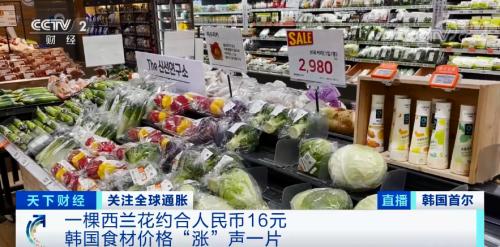 “涨”声一片！一棵西兰花卖到16元？！韩国食材价格暴涨！超市紧急从中国空运…