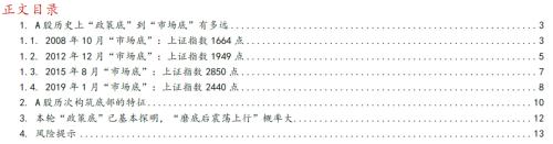 【华西策略||李立峰】A股历次筑底有何特征?从“政策底”到“市场底”问题探究