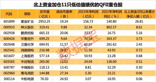 全球顶级主权基金出手，重金新进矿业龙头！社保、高毅资产齐加仓，QFII最新持仓揭秘，北上资金加仓11