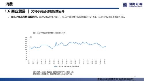 【国海策略】消费整体上行，成长持续分化——行业景气跟踪双周报系列（十四）