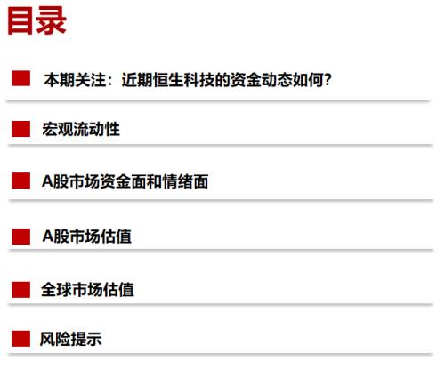 【浙商策略王杨】近期恒生科技的资金动态如何?|流动性估值跟踪