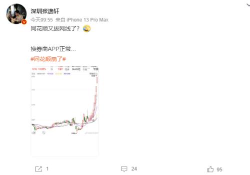 同花顺“崩了”上热搜，网友：造成的损失怎么办？