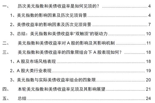 【招商策略】如果美元指数和美债收益率见顶，对A股意味着什么？——流动性深度研究（二十二）