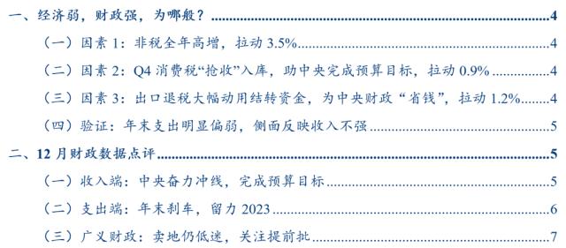 【华创宏观·张瑜团队】经济弱，财政强，为哪般？——12月财政数据点评