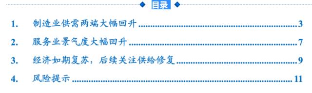 国君宏观 | 经济修复将从需求端走向供给端——2023年1月PMI数据点评