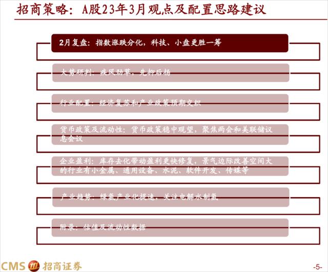 【招商策略】疾风劲草，先抑后扬——A股2023年3月观点及配置建议